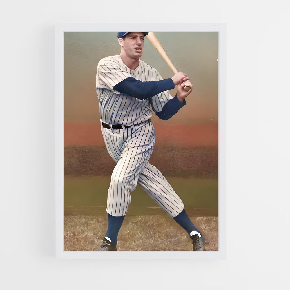 Poster Joe dimaggio – affiche Baseball (vue 3)